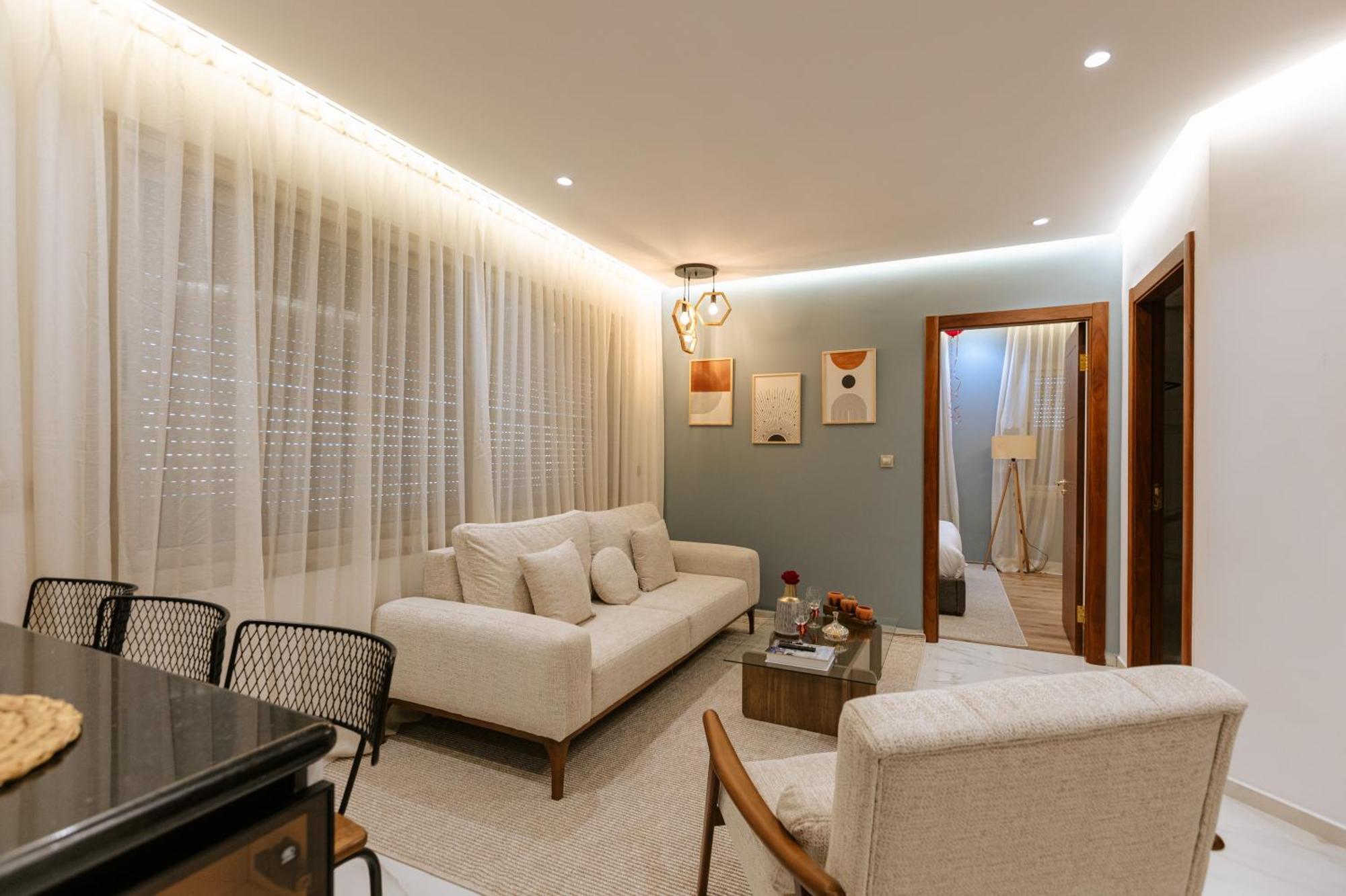 Marina View Residence Luxurious Studio Retreat With Stunning Ocean Views 1 Double Bedroom, 1 Convertible Couch Tanger Exterior foto